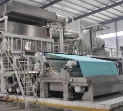 1450mm Pequena máquina de papel de tecido 13 - 40g/m2 Jumbo Rolls Virgin linha de produção