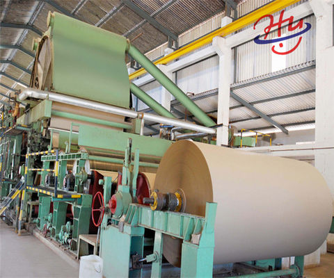 2400 milímetros desperdiçam a máquina ondulada 40T/D da fatura de papel para a reciclagem da caixa