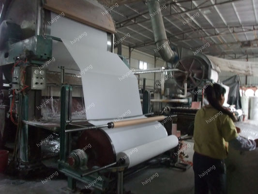 Máquina da fatura de papel higiênico do fio de alta velocidade do fourdrinier 15T/D únicas e linha de produção mais secas