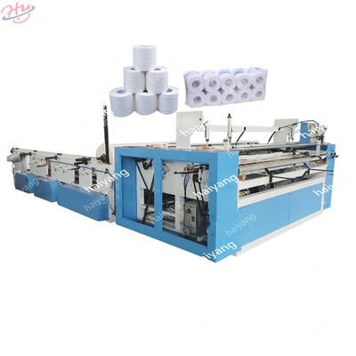 Máquina de corte automática do rebobinamento para o papel de rolo enorme, papel higiênico, lenço de papel