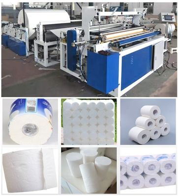 Máquina do rebobinamento do rolo do tecido da cozinha do papel higiênico do OEM para a venda quente