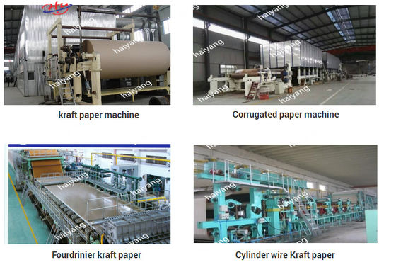 Máquina de reciclagem de resíduos de papel Máquinas de produção de papel Kraft Cartão marrom