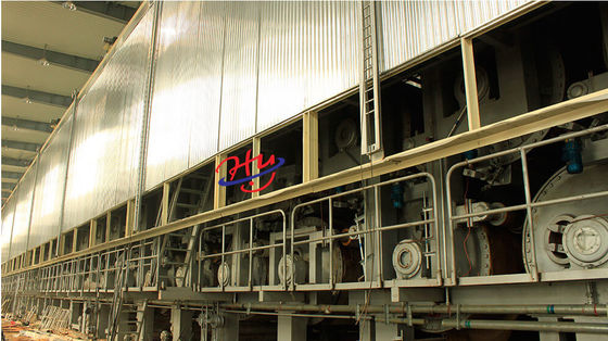 Máquina de papel kraft corrugado de celulose de madeira 40T/D Linha de produção de cartão 180m/min