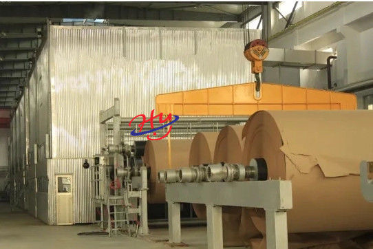 Linha de produção Fluting de alta velocidade 1800mm do Fourdrinier da máquina do papel de embalagem