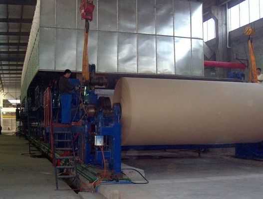Linha de produção de papel máquina Fluting da fatura de papel do forro do teste do ofício de Kraft