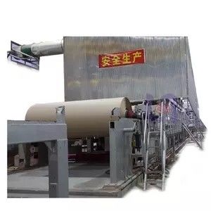 Maquinaria de fatura do papel de embalagem do tubo do fio 10T/D corrugada para a produção do moinho